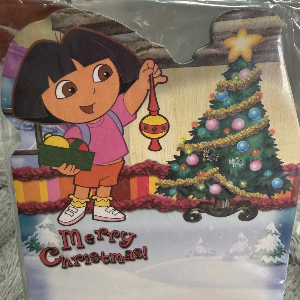 2- Nickelodeon Dora the Explorer Boots Holiday Magnetic Note Pads Y2K Nostalgia